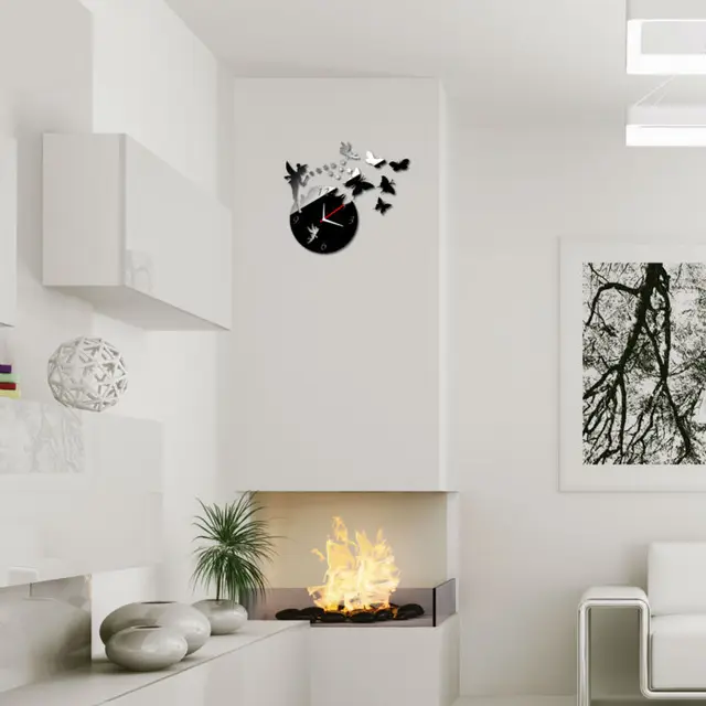 moderne wohnzimmeruhr, diy wanduhren uhren auf wand home moderne dekoration spiegel, Design ideen