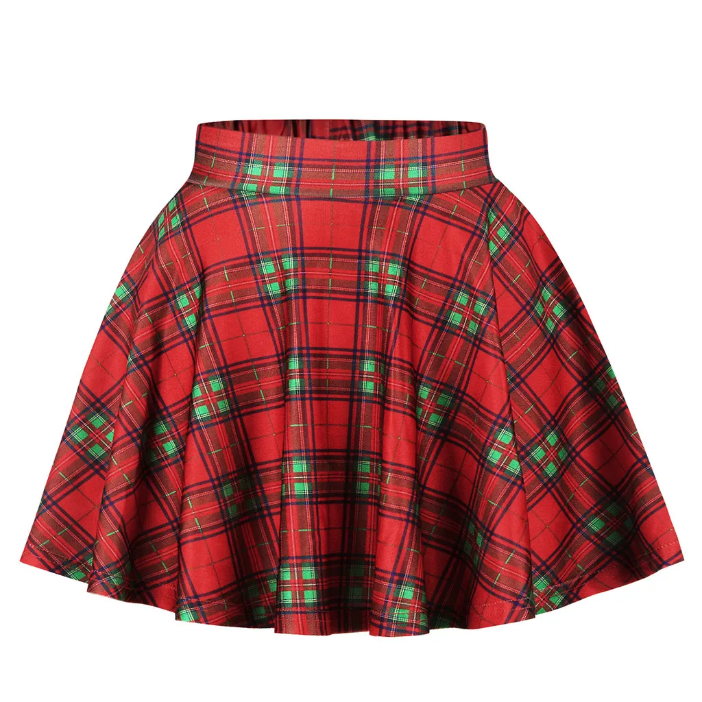 

LONSANT Children Skirt 2019 Hot girls Summer Casual plaid printed Pleated Tutu stylish Toddler Kids mini skirts Girl Skirt