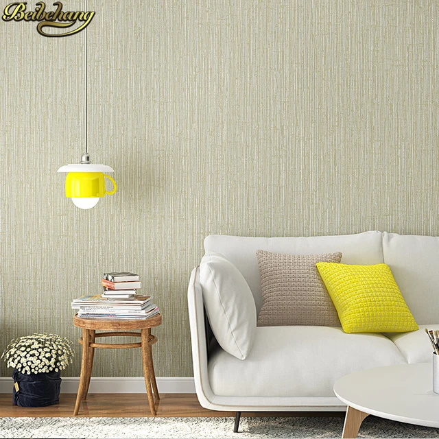 Papel tapiz 3d europeo HD para paredes, rollo de papel tapiz 3d para  dormitorio, escritorio, Beige, amarillo, plateado, gris, Beibehang -  AliExpress