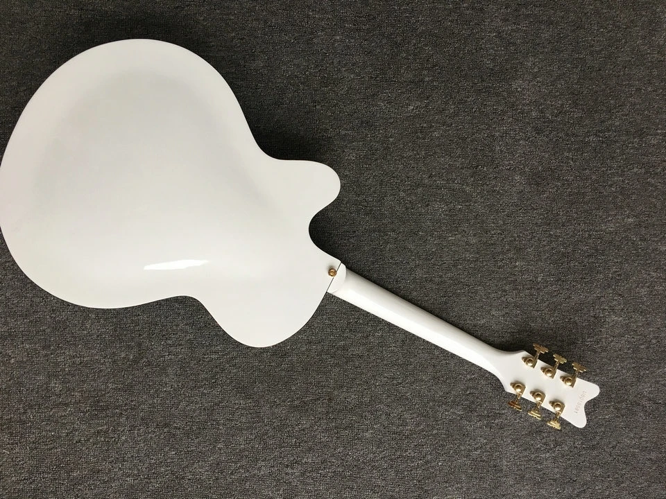 Free shipping New Arrival G L-5 L5 Jazz guitar F -Semi Hollow white color jazz Electric guitar 