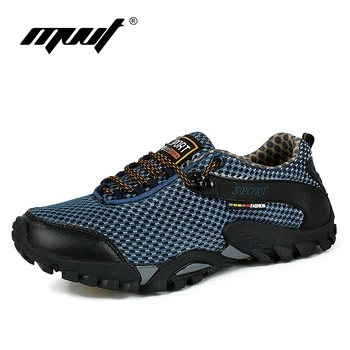 

Men's Hiking Shoes 2016 New Arrival Breathable Shoes Patchwork Sneaker Outdoor Shoes 3 Colors