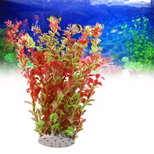 Simulación de Plástico Bajo El Agua Planta de la Hierba Natural 45 cm Tanque de Peces de Acuario Decoración Del Acuario Plantas Artificiales Verdes