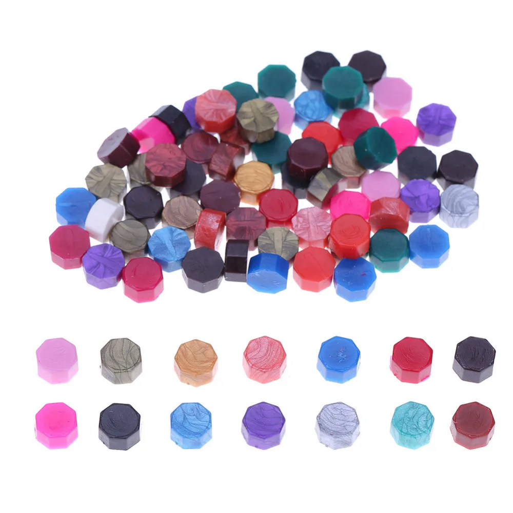 

100pcs/lot Vintage Wax Seal Stamp Tablet Pill Beads for Envelope Wedding Wax Seal Ancient Sealing Wax with stamp dropshipping