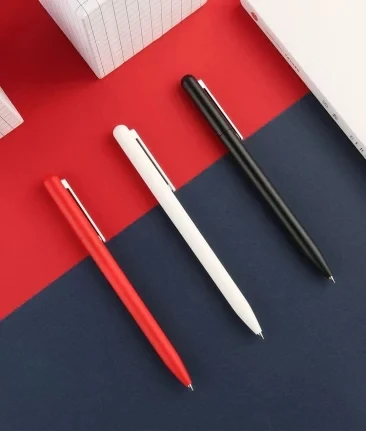 

3 pcs/lot xiaomi mijia gel pen writing 0.5 mm pen 3 color options black&white&Red office school supplies children's gifts