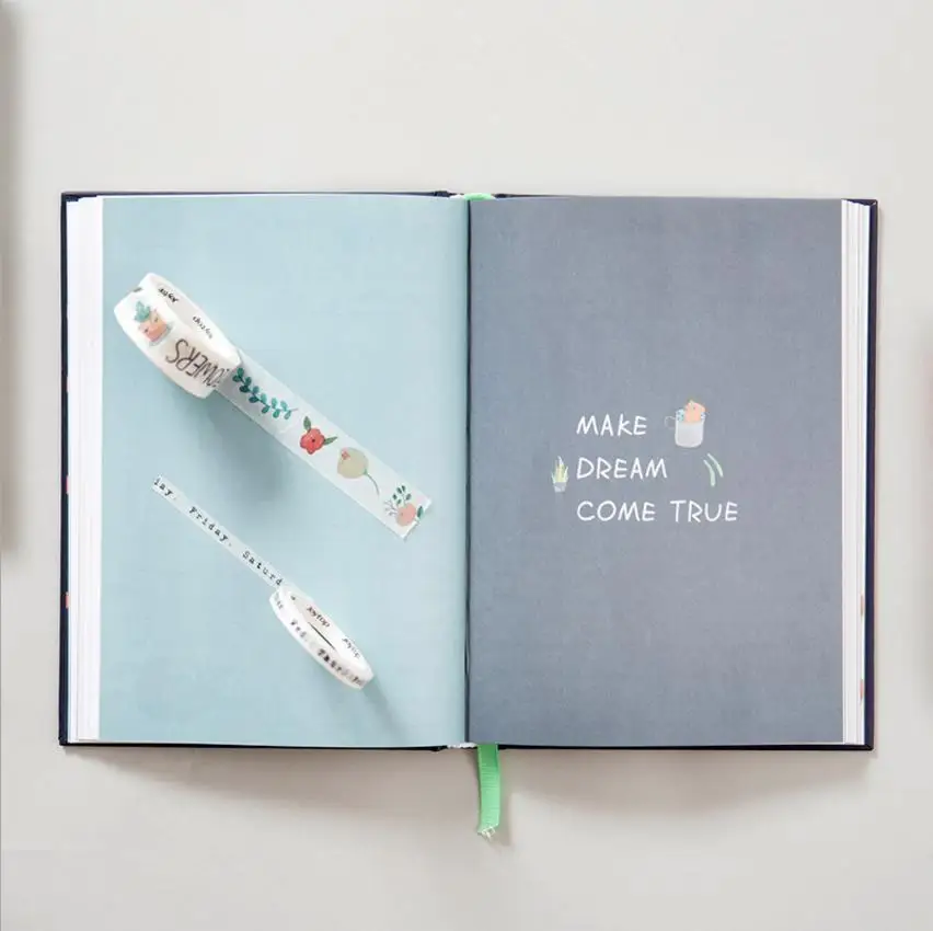 Милые корейские канцелярские книги Kawaii 100 Bucket TO DO List Notebook A5 Planner Diary Journal Agenda Filofax