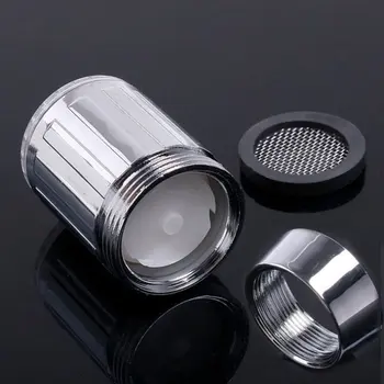 

SDF-A6 Led Faucet Temperature Control Tricolor Colorful Illuminated Faucet Monochrome Water Flow Power Faucet Lamp
