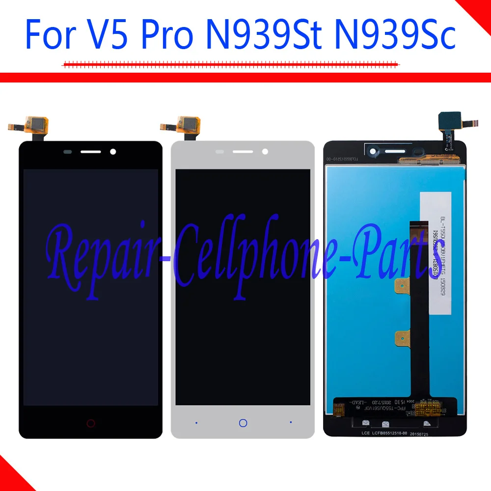 

Black Full LCD DIsplay + Touch Screen Digitizer Assembly Replacement For ZTE N939Sc Weiwu 3 / V5 Pro N939St Tracking Number