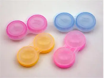 

1Pc Plastic Candy Colors Unisex Solid Contact Lens Box Eyewear Bags Container Hot Sale