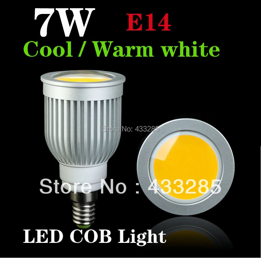 

Energy saving 5W 7W COB LED Ceiling light/down light E14 Cool/Warm White 550-650LM COB Spotlights LED bulbs