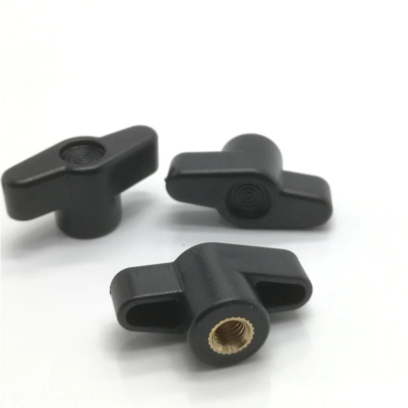 

10pcs m4 m5 m6 m8 hand adjusting nut /Bakelite T Type Plastic Head Handle Thumb nuts Wood Plum Bolt