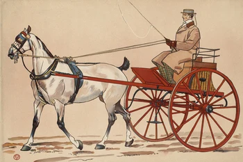 

vintage art reproduction modern decorative mural prints the cart with red wheels vintage posters canvas painting