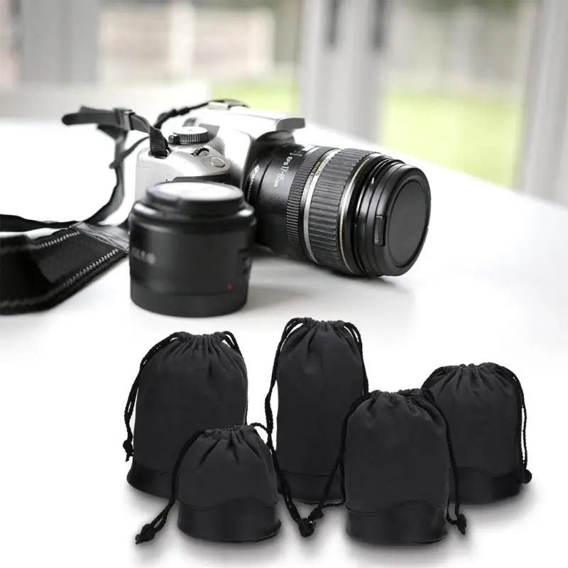 

Portable Neoprene Soft Antishock Protector Camera Lens Pouch Bag Black for Outdoor Hiking Travel Outdoors Tools