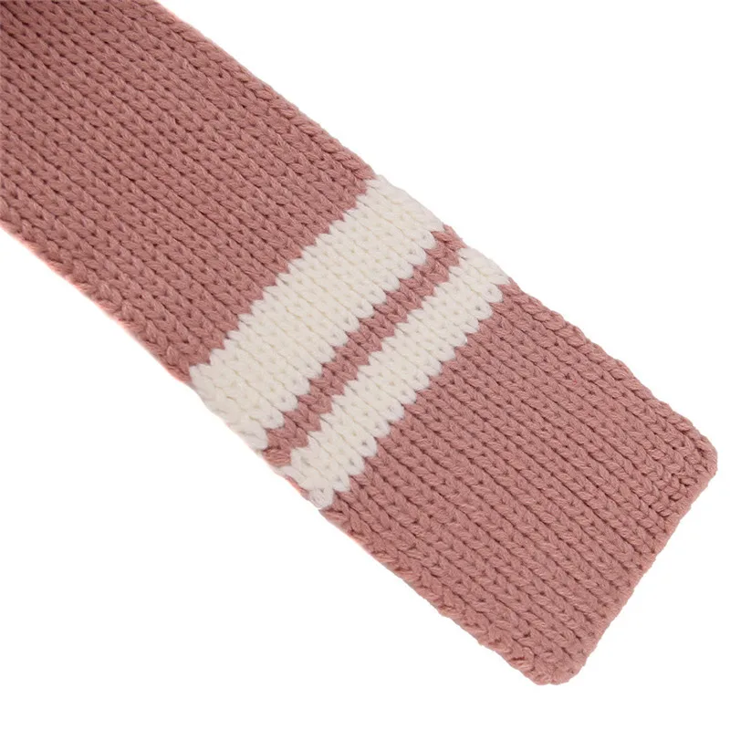 Bohemia Perforated Knitting Shawl Contrast Stripes Rectangle Scarf women's scarves handkerchief hijab scarf 40MA0110