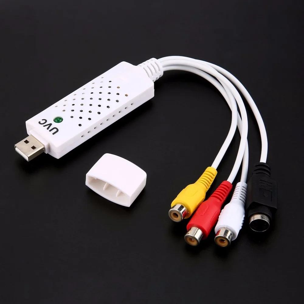 Высокое качество USB 2,0 Видео ТВ тюнер DVD Аудио Захват карты адаптер конвертер для Win7 Горячая Акция