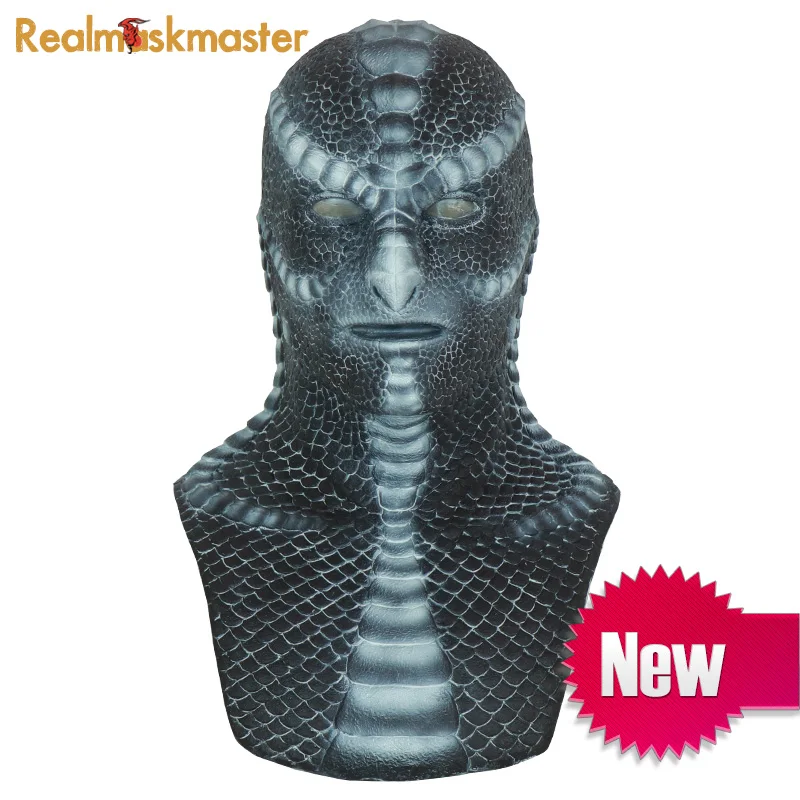 Realmaskmaster Реалистичная силиконовая маска ящерицы для Хэллоуина человека вечерние
