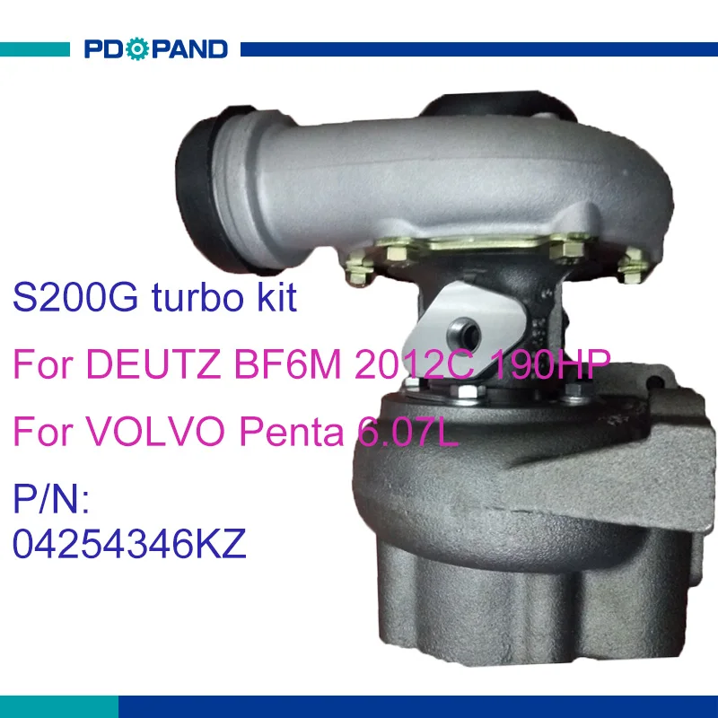 Запчасти для турбозарядного устройства kitS200G Volvo Penta с двигателем DEUTZ BF6M2012C 6070 куб.