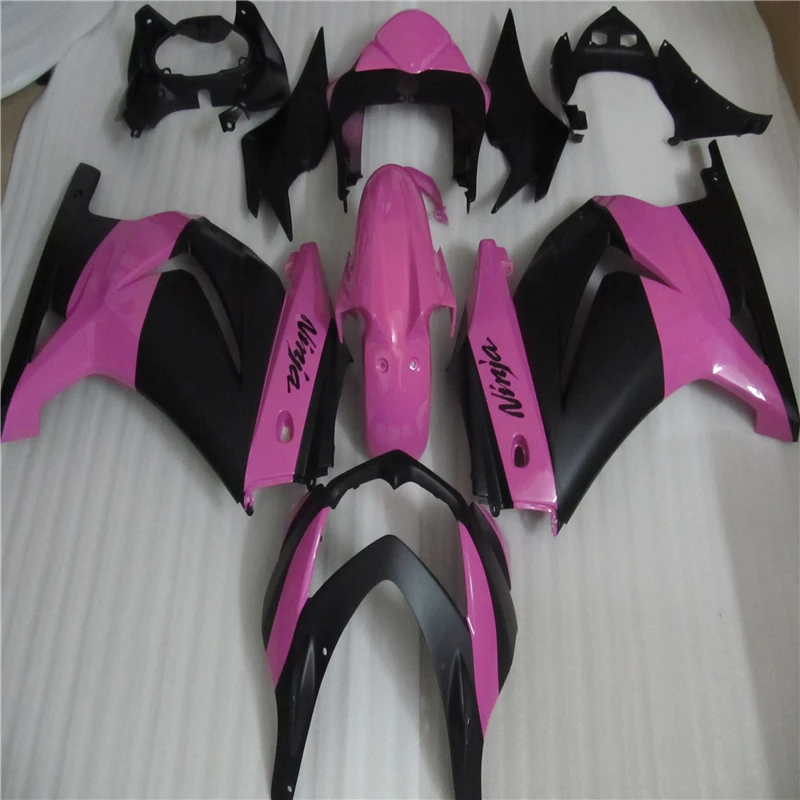 Motorcycle Fairing Ninja 250r 2008 2009 Injection Mold Black Pink