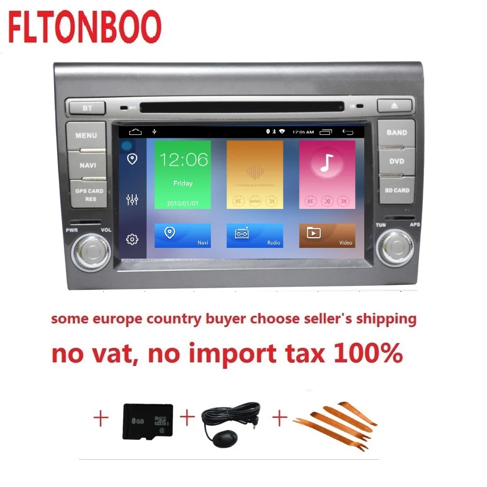 

7 inch 2 din android 8.1 car gps navigation for fiat Bravo 2007 - 2011,radio,wifi,quad core,English,russian,french