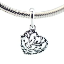 Бусины для самостоятельного изготовления ювелирных изделий из стерлингового серебра-ювелирные изделия расцвета бусины в виде сердечек Шарм 925 серебро Berloque Perles Шарм