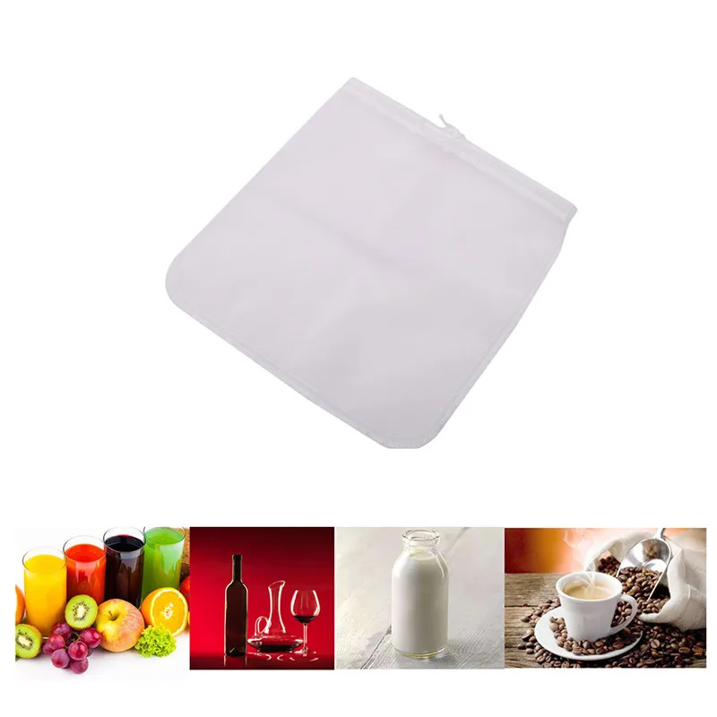 Reusable Coffee Filter Nylon Mesh Food Strainer Tea Infuser Tea Strainer Nut Milk Bag Food Grade