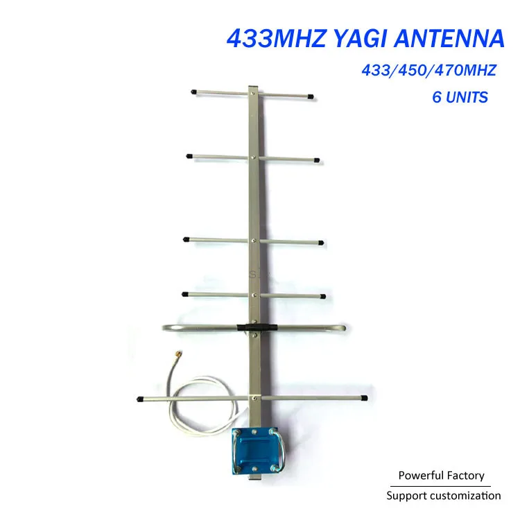 Туннельная Одиночная передающая антенна 470MHz наружная 433MHz антенна Yagi 1 шт