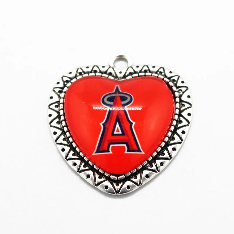 Los Angeles Angels of Anaheim dangle charms heart alloy pendant