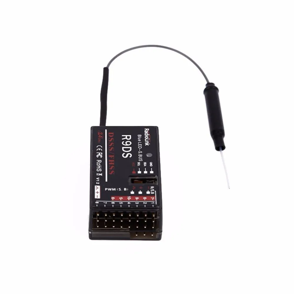 New 2 4G R9DS Radiolink Dual 9CH Channel RC Receiver For Transmitter AT9 AT10