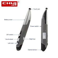 2,4 ГГц Беспроводная мышь USB оптическая воздушная Ручка мышь компьютерные мыши с емкостным стилусом для ноутбука обучение рисованию Презентация