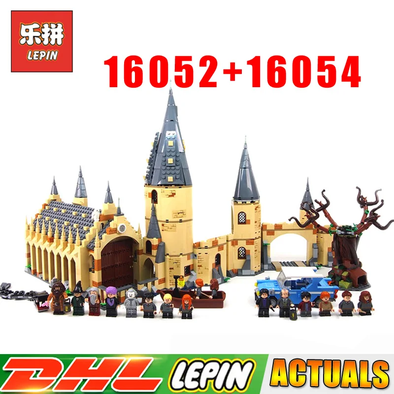 

Lepin 16052 Hogwarts Great Wall +16054 Whomping Willow Model Set Blocks Toys for Children Compatible LegoINGlys 71043 75953