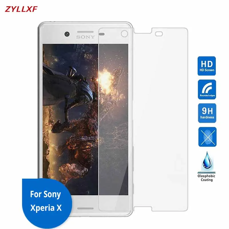 

For Sony Xperia X Tempered Glass 5 inch 9H 2.5D 0.3mm Premium Screen protector film Safety Film on F5121 F5122 Pelicula de vidro