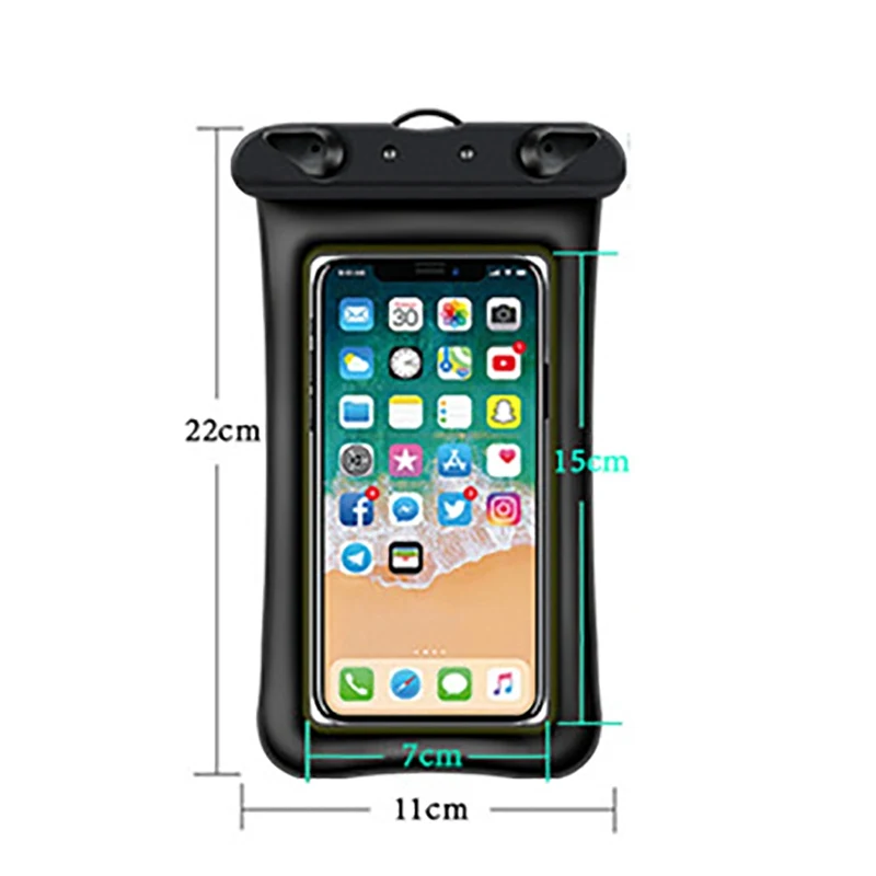 Waterproof Floating Phone Case Underwater Swimming Bag Universal Phone Cover Dry Bag Pouch Strap for iPhone for Samsung for HTC  (5)