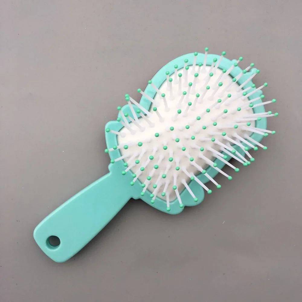 Дисней Принцесса замороженная щетка для волос brosse cheveux Kids нежная Антистатическая щетка кудрявый клубок Русалка щетина ручка Клубок Расческа