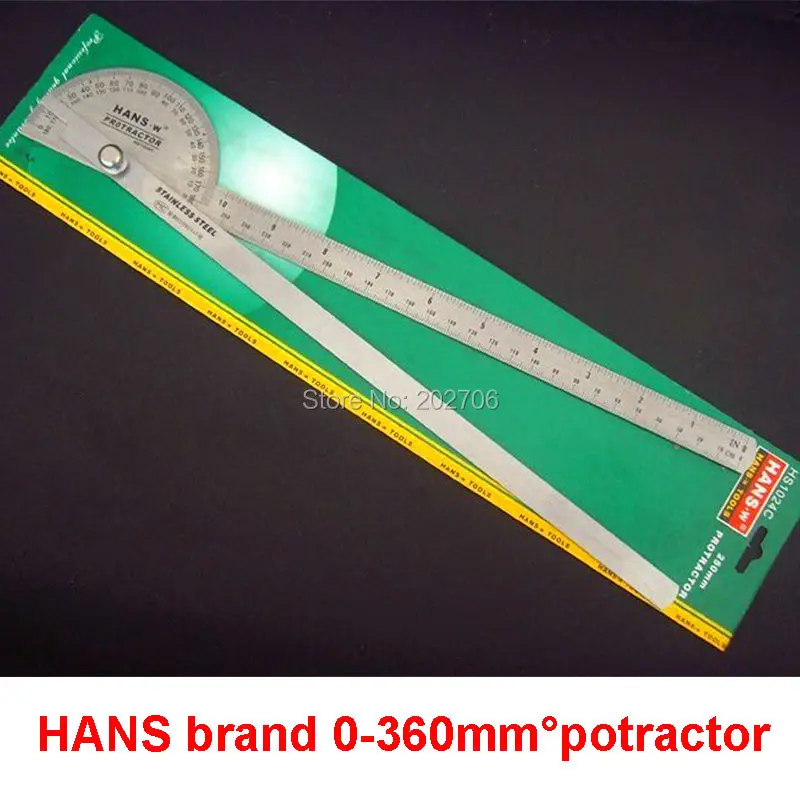 Hans' W brand 0 360 degree Protractor bevel square angle ruler gauge