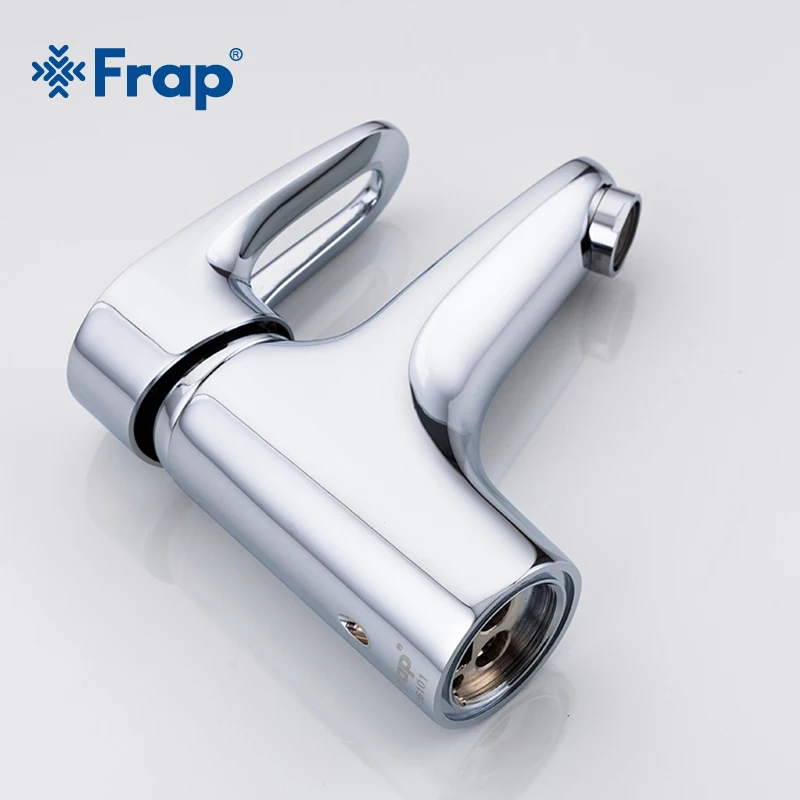 Смеситель для раковины Frap F1068 однорычажный кран из латуни холодной и горячей воды