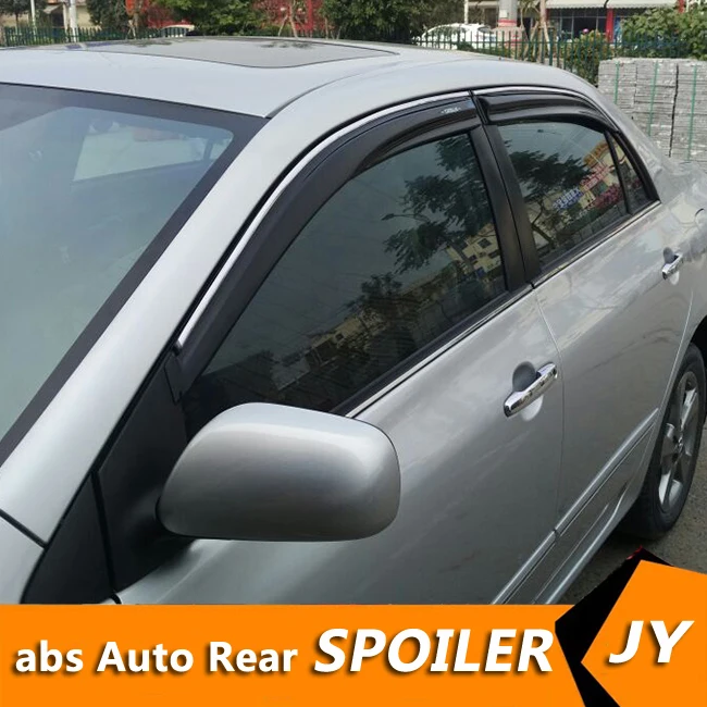 

For TOYOTA corolla Plastic Window Visor Vent Shades Sun Rain Deflector Guard For corolla Auto Accessories 4PCS/SET 2007-2013