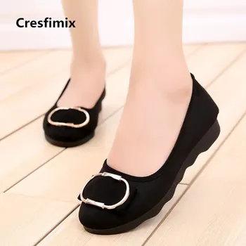 

Women Fashion Sweet Comfortable Black Flat Shoes Lady Retro Casual Red Dance Shoes Female Cool Flats Zapatos De Mujer E2036