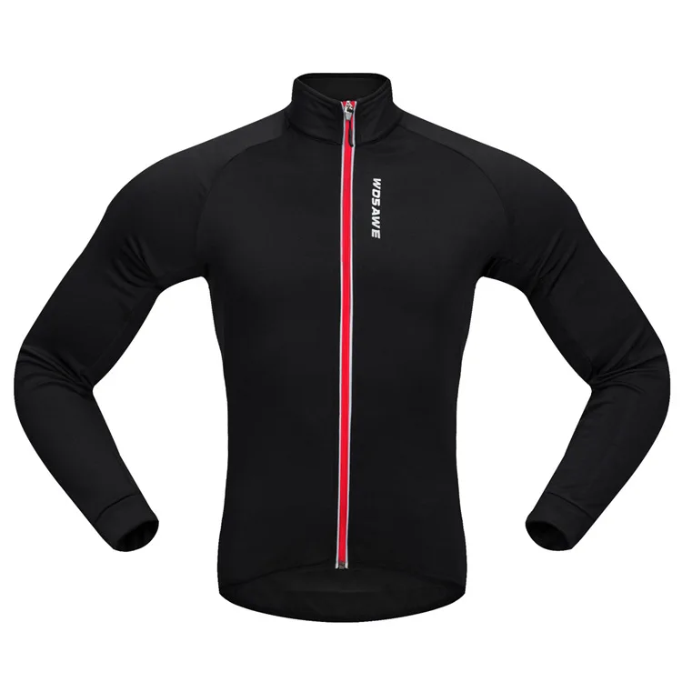 WOSAWE осенне-зимняя теплая флисовая велосипедная куртка со светоотражающим карманом на молнии, теплое пальто для горного велосипеда, одежда, ветровка