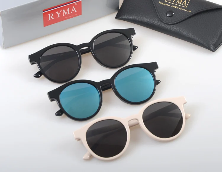 

Polarized Steampunk Sunglasses Men Women Korea Brand Acetate Round Sun Glasses Driving Shades Unisex Eyewear Oculos Noir Cat