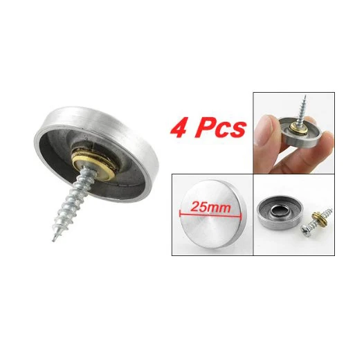 

Decorative Fittings 25mm Dia Screw Cap Mirror Nail 4Pcs