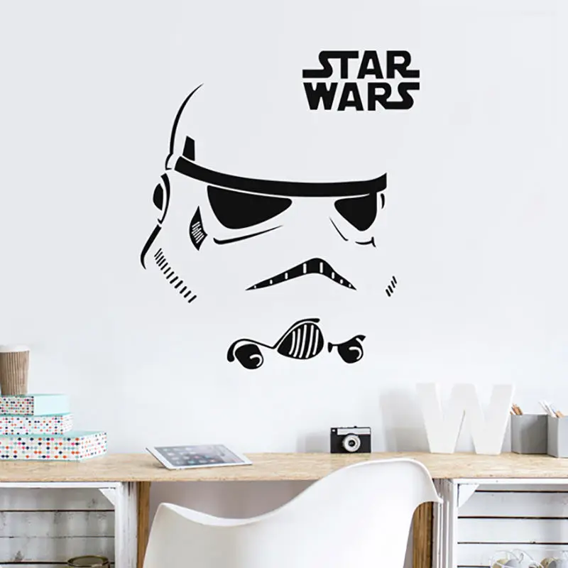 

Star Wars Wall Sticker Removable Storm Trooper Wall Decals Vinyl Stickers For Home Decoration Star Wars Design Wall Mural AY449
