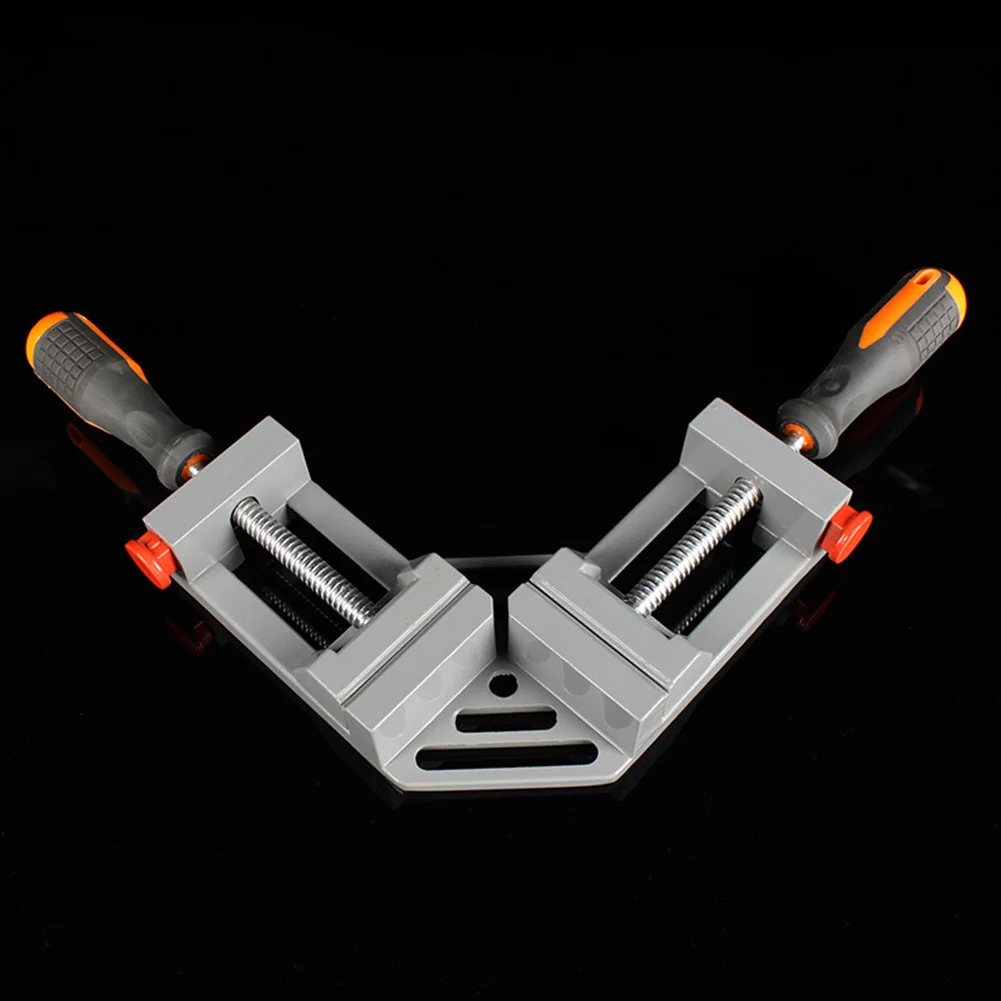 

Newest Double Handle 90 Degrees Angle Clamp Woodworking Frame Protractors Aluminum Alloy Tool -- JD9