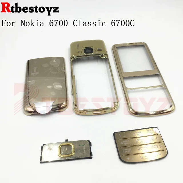  RTBESTOYZ For Nokia 6700 Classic 6700C New Full Housing Cover Case Russian English Keyboard Black S