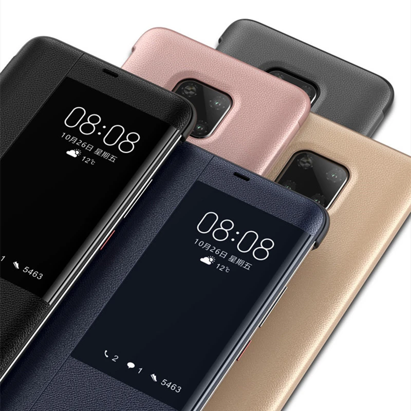 Кожаный чехол KEYSION с откидной крышкой для Huawei Mate 20 10 P30 P20 Pro P10 20X умный окошком