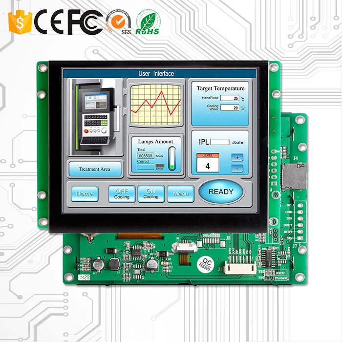 

8 inch high brightness LCD with wide input voltage and PCB control board