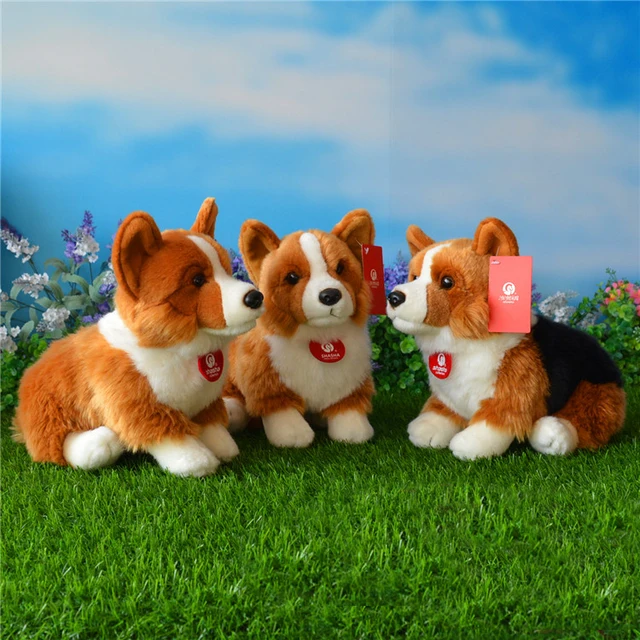 Free Shipping 25CM Welsh Pembroke Plush Toys Simulation
