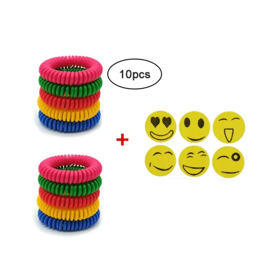 

10PC Mosquiot Repellent Stickers Patches Smiling Face Drive Midge Citronella Oil Mosquito Killer Cartoon Repeller Stick 18July19