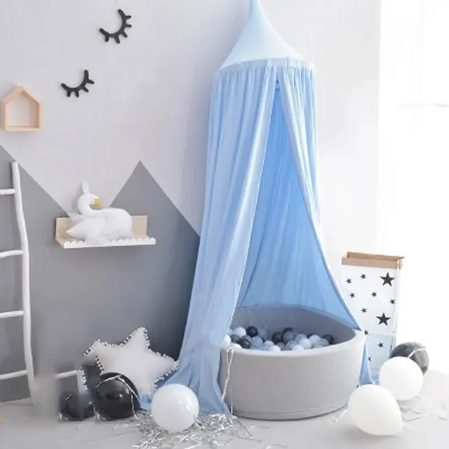 Children's Tent For Kids Princess Play House Wigwam Girls Castle Portable Teepee Kids Bed Curtain Children's Room Bed Valance 2