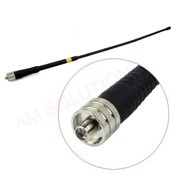 Черная двухсегментная антенна 144/430 SMA F для baofeng BF 666S 777S 888S 320 480 490 V6 V8 388A |Рации| |