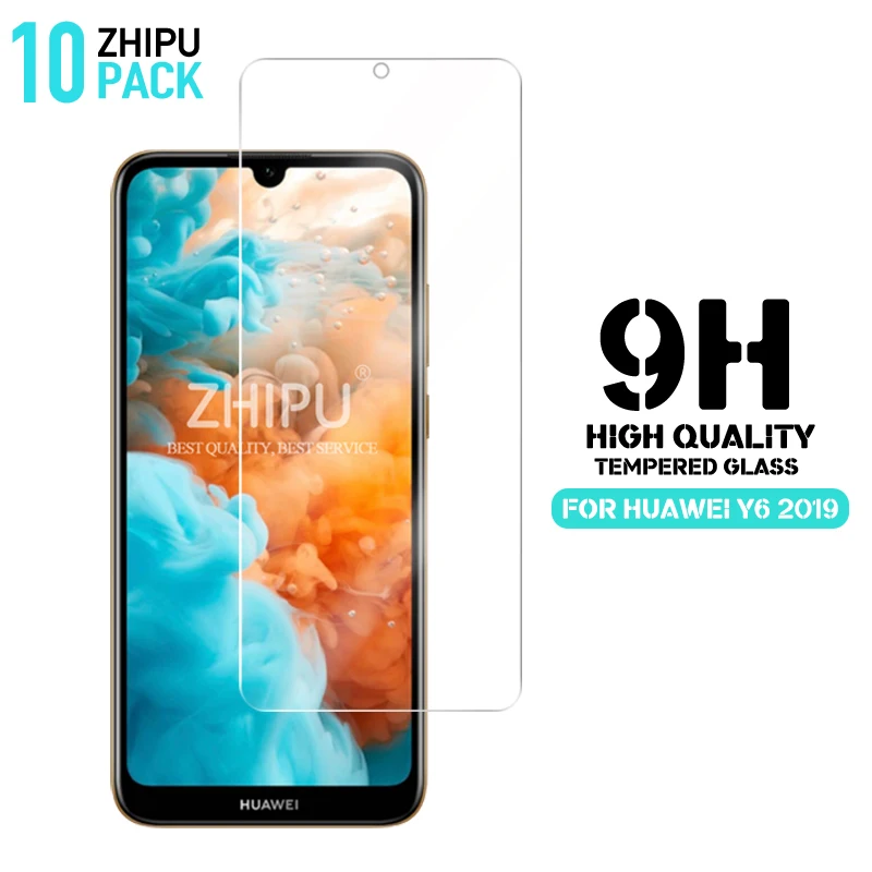

10 Pcs Tempered Glass For Huawei Y6 2019 Glass Screen Protector 9H Tempered Glass for Huawei Y6 2019 MRD-LX1 MRD-LX1F Y 6 Y62019
