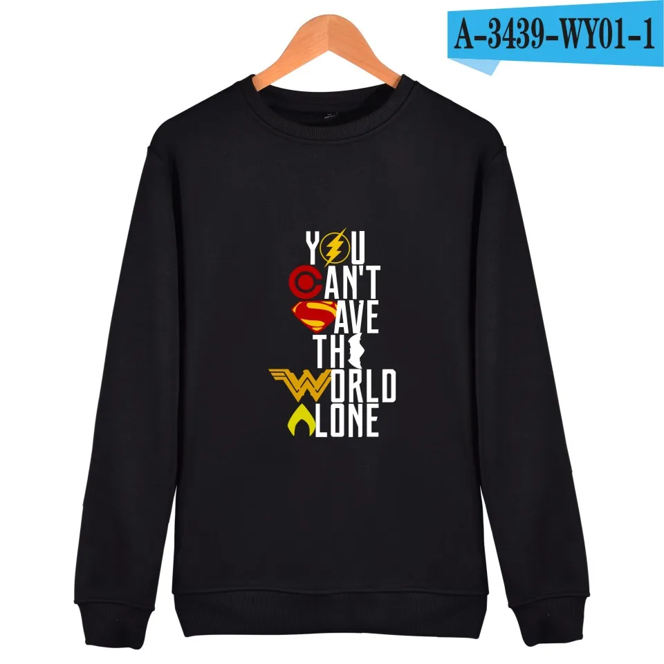 black Kpop justice league 4xl уличная мода трендовый Свитшот черный в игровом стиле мужские толстовки и толстовки хип хоп XXS-4XL - Цвет: black